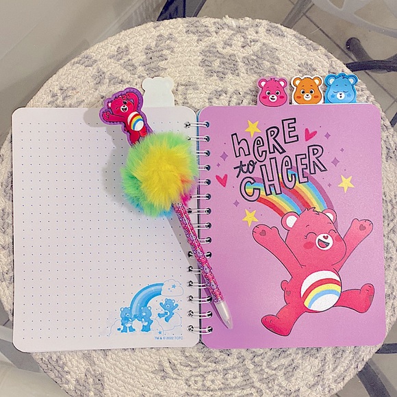 Care Bears Journal w/ Cheer Bear Pom Pom Pen - Picture 4 of 4